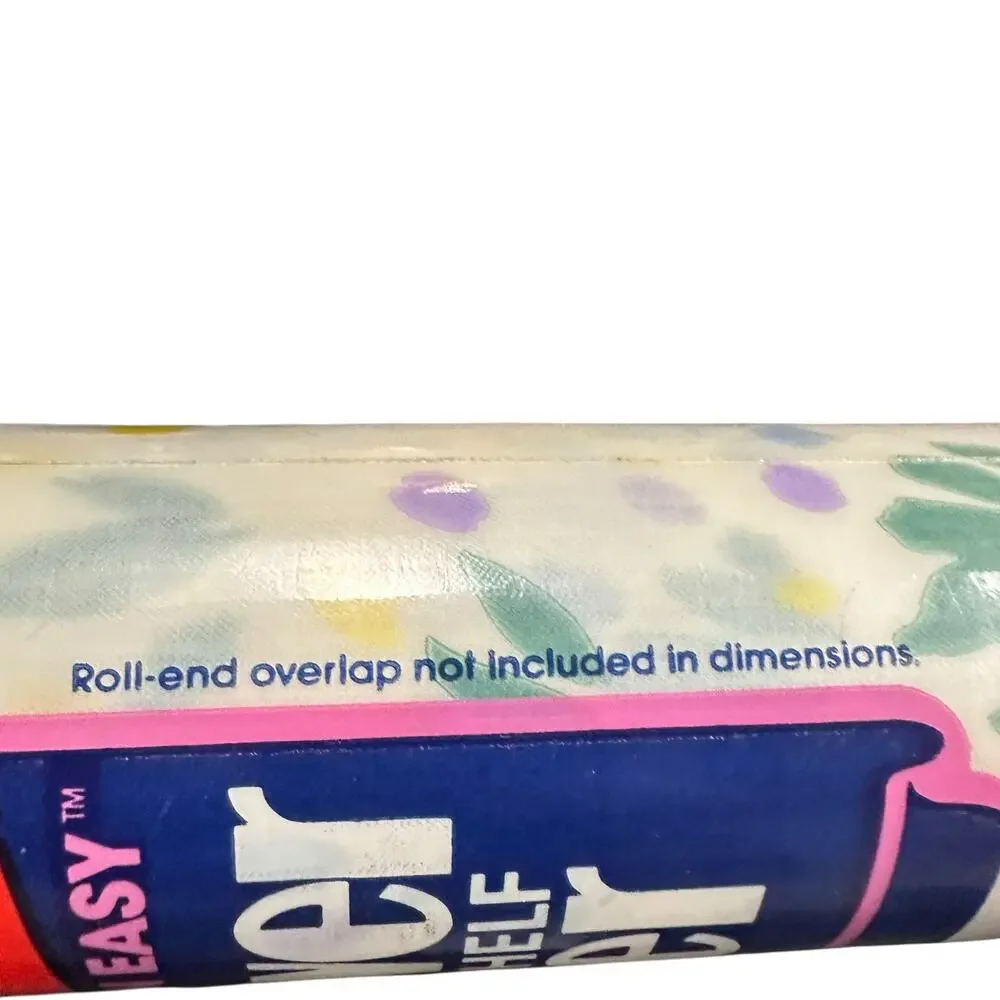 Vtg 1986 Rubbermaid Tulip Garden Shelf Liner Roll 5418 Smooth N Easy Lot of 3